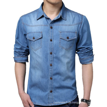 Männer Baumwolle Mode Lässige Jeans Jacke &amp; Kleid Jeans Shirts